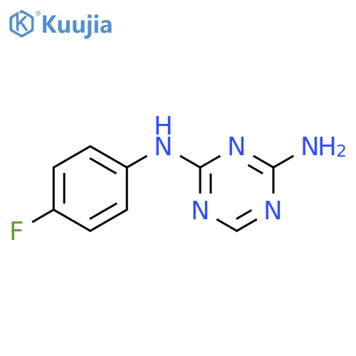 N-(4-Fluorophenyl)-1,3,5-triazine-2,4-diamine structure