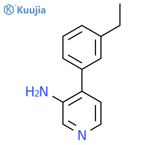 4-(3-Ethylphenyl)pyridin-3-amine structure