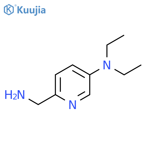 6-(aminomethyl)-N,N-diethylpyridin-3-amine structure