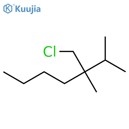 3-(Chloromethyl)-2,3-dimethylheptane structure