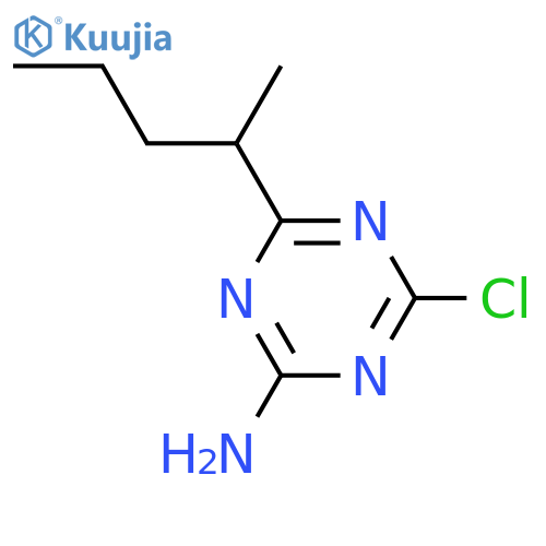 1,3,5-Triazin-2-amine, 4-chloro-6-(1-methylbutyl)- structure