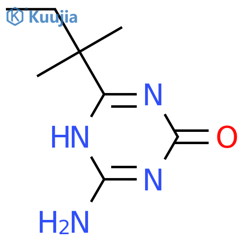 1,3,5-Triazin-2(1H)-one, 6-amino-4-(1,1-dimethylpropyl)- structure