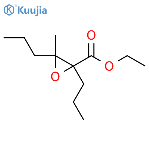 Ethyl 3-methyl-2,3-dipropyloxirane-2-carboxylate structure
