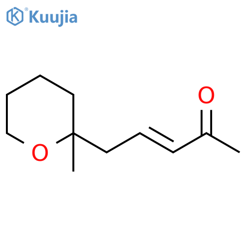 3-Penten-2-one, 5-(tetrahydro-2-methyl-2H-pyran-2-yl)-, (3E)- structure