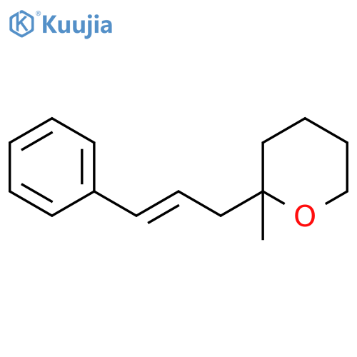 2H-Pyran, tetrahydro-2-methyl-2-[(2E)-3-phenyl-2-propenyl]- structure