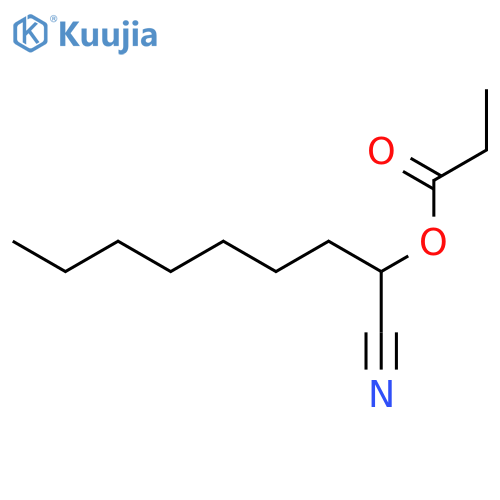 Nonanenitrile, 2-(1-oxopropoxy)-, (S)- structure
