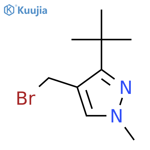 4-(bromomethyl)-3-tert-butyl-1-methyl-1H-pyrazole structure