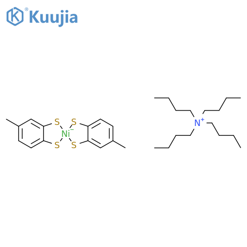 Tetrabutylammonium bis(4-methyl-1,2-benzenedithiolato)nickelate structure