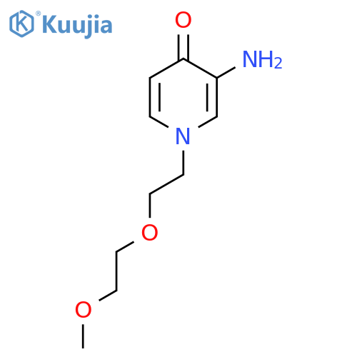 3-amino-1-2-(2-methoxyethoxy)ethyl-1,4-dihydropyridin-4-one structure
