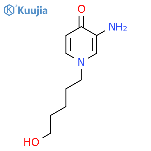 3-amino-1-(5-hydroxypentyl)-1,4-dihydropyridin-4-one structure