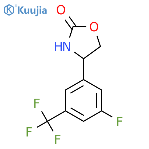 4-3-fluoro-5-(trifluoromethyl)phenyl-1,3-oxazolidin-2-one structure