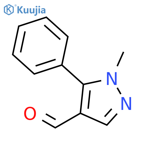 1-Methyl-5-phenyl-1H-pyrazole-4-carbaldehyde structure