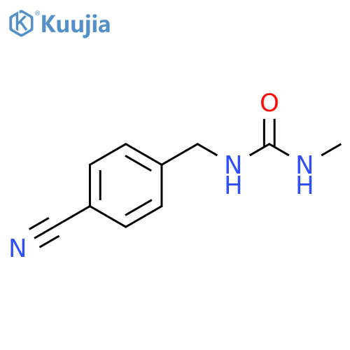 1-[(4-cyanophenyl)methyl]-3-methylurea structure
