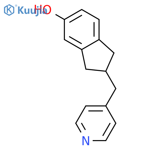 2-(Pyridin-4-ylmethyl)-2,3-dihydro-1H-inden-5-ol structure
