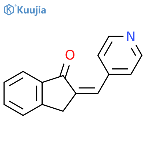 1H-Inden-1-one, 2,3-dihydro-2-(4-pyridinylmethylene)-, (2Z)- structure