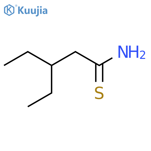 3-ethylpentanethioamide structure