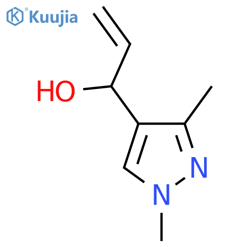 1-(1,3-dimethyl-1H-pyrazol-4-yl)prop-2-en-1-ol structure