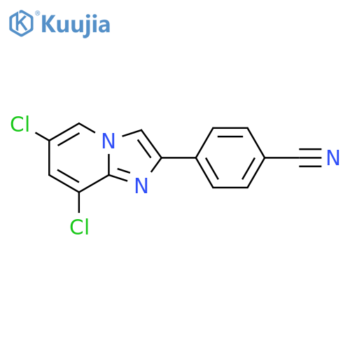 4-(6,8-Dichloroimidazo[1,2-a]pyridin-2-yl)benzonitrile structure