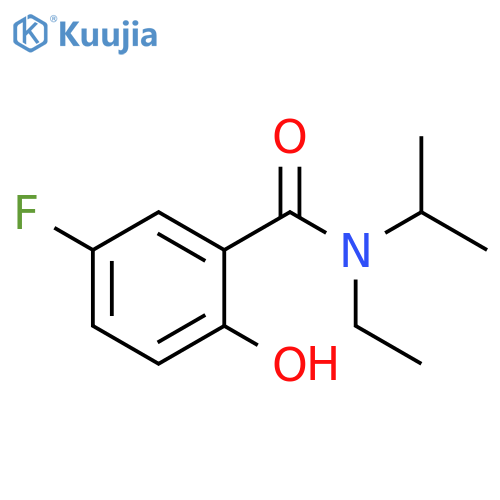 Benzamide, N-ethyl-5-fluoro-2-hydroxy-N-(1-methylethyl)- structure