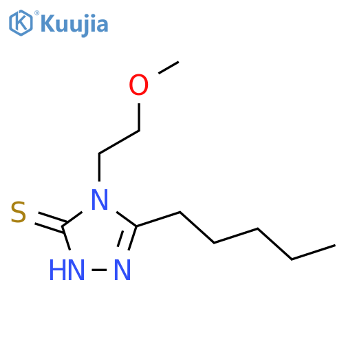 4-(2-methoxyethyl)-5-pentyl-4H-1,2,4-triazole-3-thiol structure