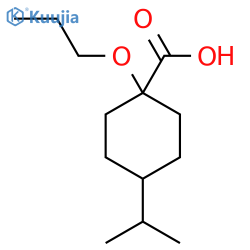 4-(propan-2-yl)-1-propoxycyclohexane-1-carboxylic acid structure