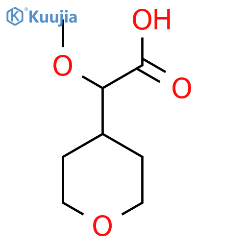 2-Methoxy-2-(oxan-4-yl)acetic acid structure
