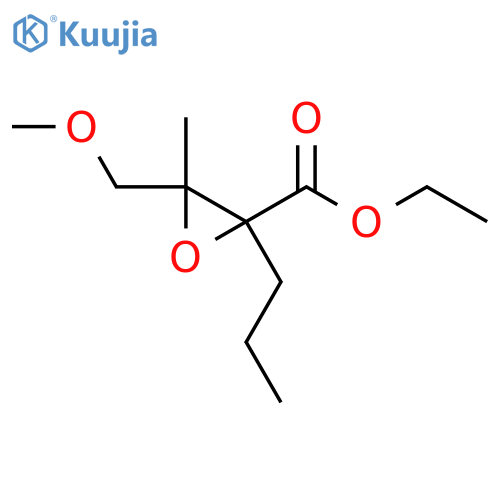 Ethyl 3-(methoxymethyl)-3-methyl-2-propyloxirane-2-carboxylate structure