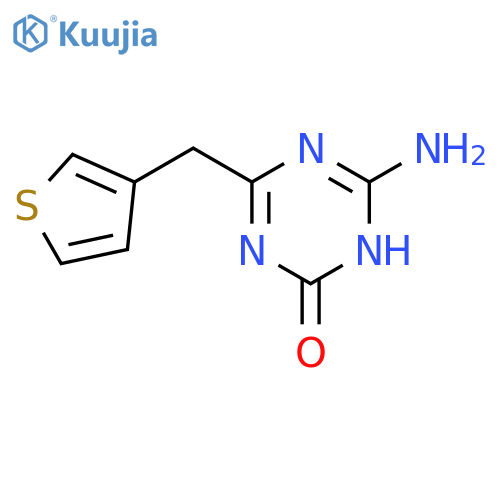 1,3,5-Triazin-2(1H)-one, 6-amino-4-(3-thienylmethyl)- structure