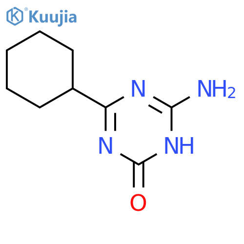 1,3,5-Triazin-2(1H)-one, 6-amino-4-cyclohexyl- structure