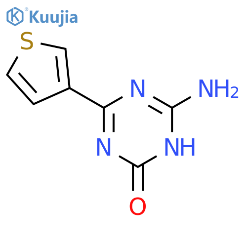 6-Amino-4-(3-thienyl)-1,3,5-triazin-2(1H)-one structure