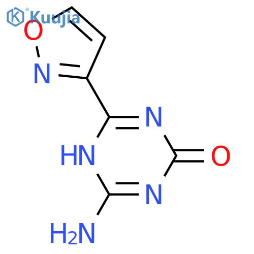 1,3,5-Triazin-2(1H)-one, 6-amino-4-(3-isoxazolyl)- structure