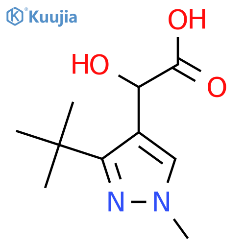2-(3-tert-butyl-1-methyl-1H-pyrazol-4-yl)-2-hydroxyacetic acid structure