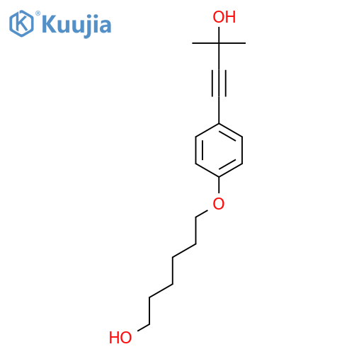1-Hexanol, 6-[4-(3-hydroxy-3-methyl-1-butynyl)phenoxy]- structure