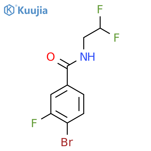 4-Bromo-N-(2,2-difluoroethyl)-3-fluorobenzamide structure