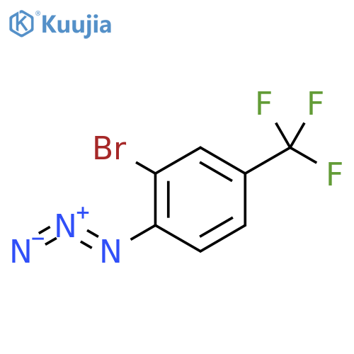 1-azido-2-bromo-4-(trifluoromethyl)benzene structure