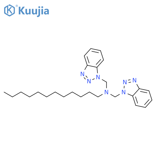 1H-Benzotriazole-1-methanamine, N-(1H-benzotriazol-1-ylmethyl)-N-dodecyl- structure