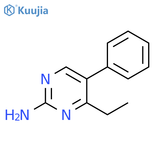 4-ethyl-5-phenylpyrimidin-2-amine structure