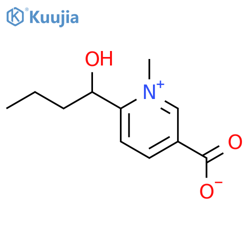 3-Carboxy-6-(1-hydroxybutyl)-1-methylpyridinium betaine structure