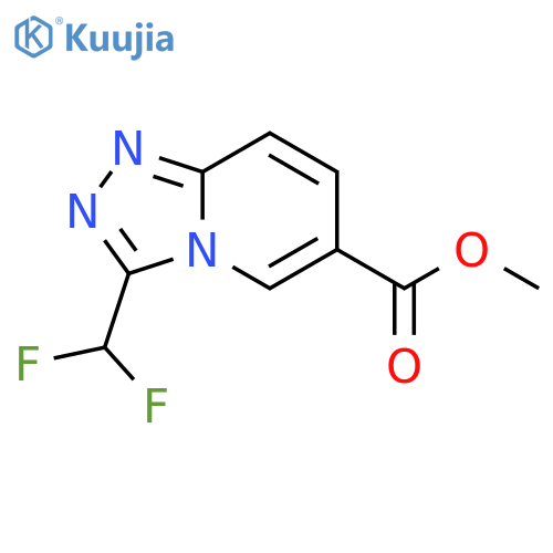 methyl 3-(difluoromethyl)-1,2,4triazolo4,3-apyridine-6-carboxylate structure