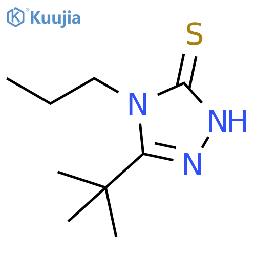 3H-1,2,4-Triazole-3-thione, 5-(1,1-dimethylethyl)-2,4-dihydro-4-propyl- structure