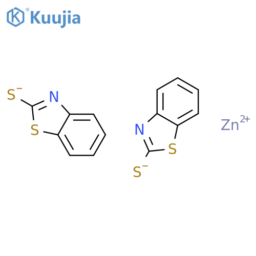 Zinc 2-Mercaptobenzothiazole structure