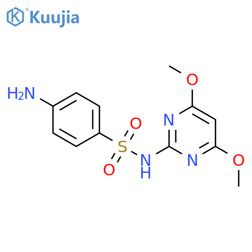 Sulfadimethoxypyrimidine structure