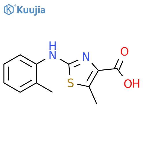 5-Methyl-2-o-tolylaminothiazole-4-carboxylic acid structure