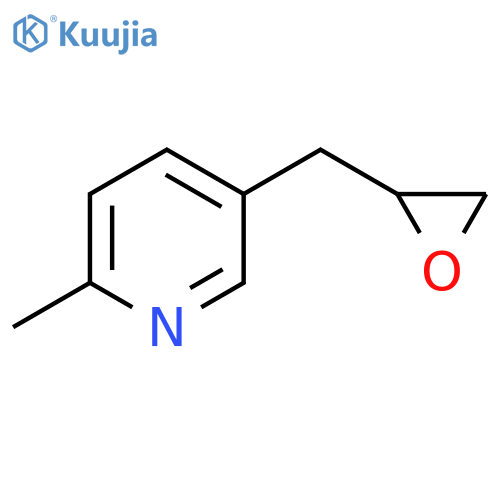 2-methyl-5-(oxiran-2-yl)methylpyridine structure