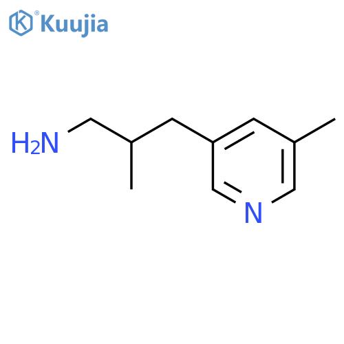 2-Methyl-3-(5-methylpyridin-3-yl)propan-1-amine structure