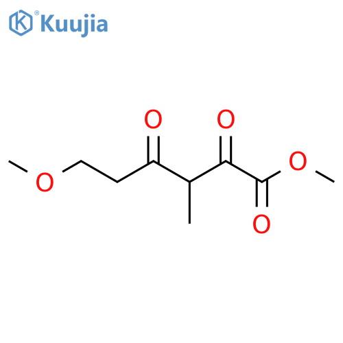 methyl 6-methoxy-3-methyl-2,4-dioxohexanoate structure