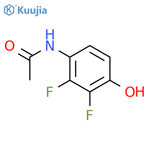 N-(2,3-difluoro-4-hydroxyphenyl)acetamide structure