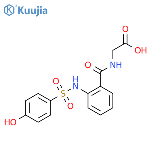 Glycine,N-[2-[[(4-hydroxyphenyl)sulfonyl]amino]benzoyl]- structure