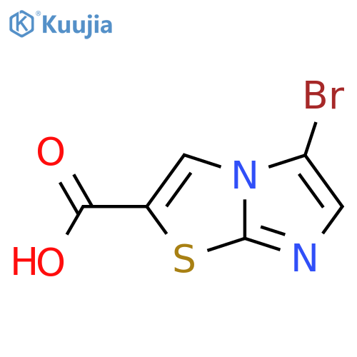 5-Bromoimidazo[2,1-b][1,3]thiazole-2-carboxylic acid structure
