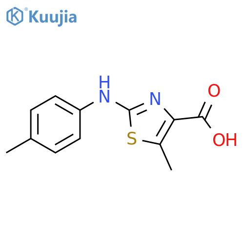 5-Methyl-2-p-tolylaminothiazole-4-carboxylic acid structure